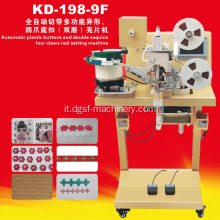 KANGDA KD-198-9F Cintura di taglio completamente automatica a forma di dottore a doppio strato a doppio strato di sequeer a doppio strato di sequer di paillettestri.